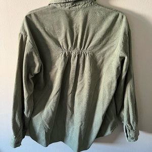 Zara Olive Green Corduroy Shacket
